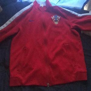 White strip / red sport jacket